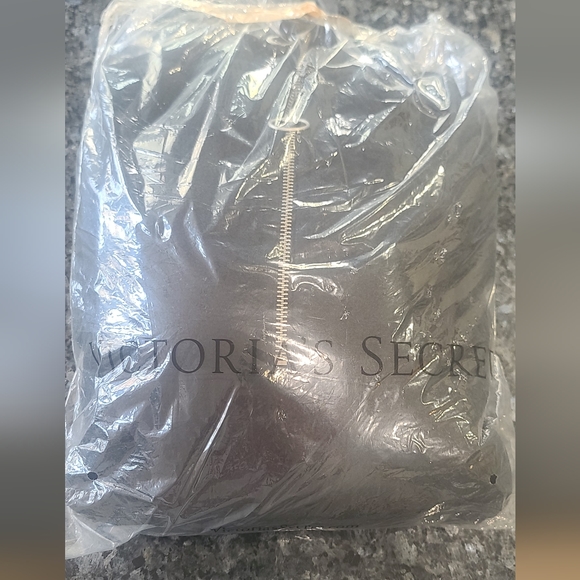 Victoria's Secret PINK Black Cozy Fleece 1/4 Zip Pullover Tunic, Brand New, S - Picture 5 of 9